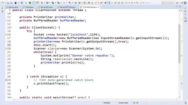 Part 6 - Programmation Réseaux et Systèmes Distribuées- Client Java смотреть онлайн