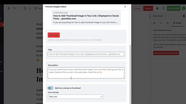 Adding link thumbnail with RankMath SEO WordPress Plugin смотреть онлайн