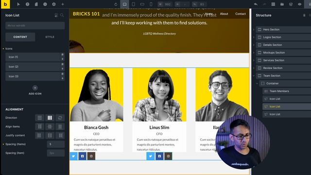 Bricks 101 Part 21 - Add a Team Section - BricksBuilder.io - Bricks Wordpress Tutorial смотреть онлайн