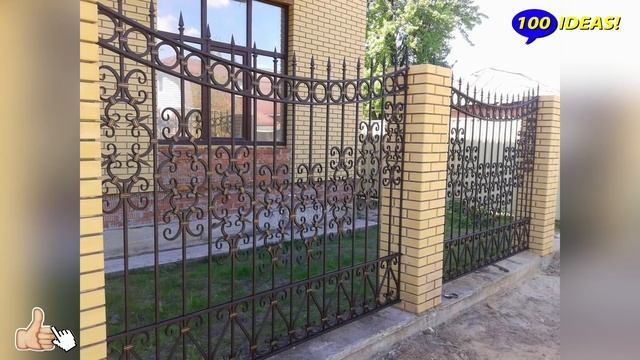 Beautiful fences with elements of artistic forging! 80 ideas for inspiration! смотреть онлайн