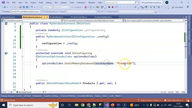 Migrate EF Core In-Memory Database to SQL Server with ASP .NET Core 6.0 смотреть онлайн