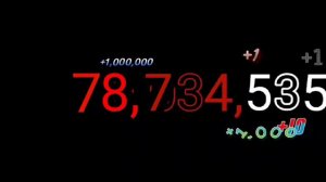 Numbers 0 to 1 quadrillion with sound