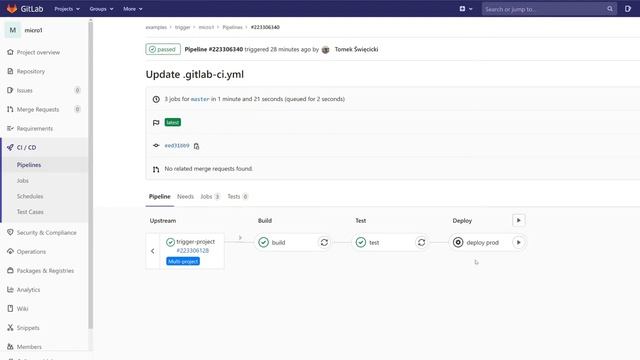 ? GitLab - trigger keyword (and how to hide your jobs ?) смотреть онлайн