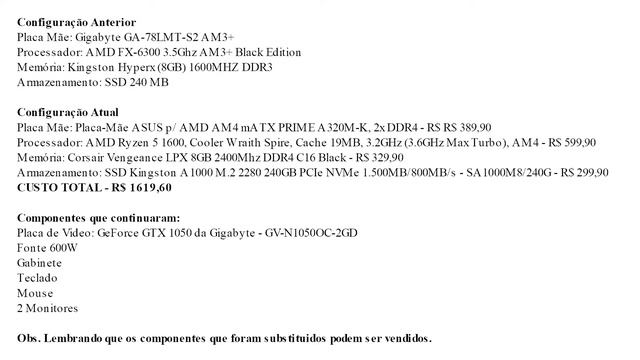 Atualização de AMD FX-6300 para Ryzen 5 1600. Bom Custo Benefício. смотреть онлайн