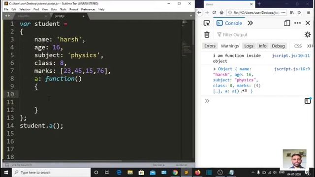 WHAT IS OBJECT | WHAT IS THIS KEYWORD-JAVA SCRIPT-PART-22 смотреть онлайн