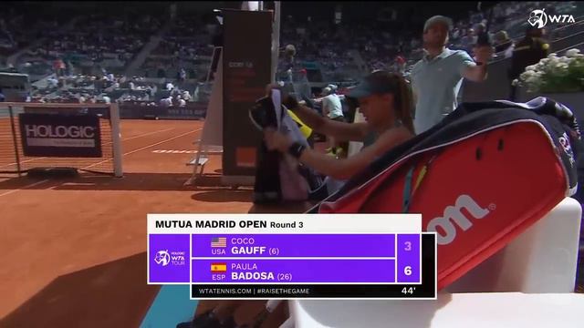 Coco Gauff Vs. Paula Badosa | 2023 Madrid Round 3 | WTA Match Highlights