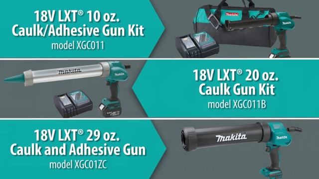 MAKITA 18V LXT® 29 oz. Caulk and Adhesive Gun (Tool Only) (Short Version) смотреть онлайн