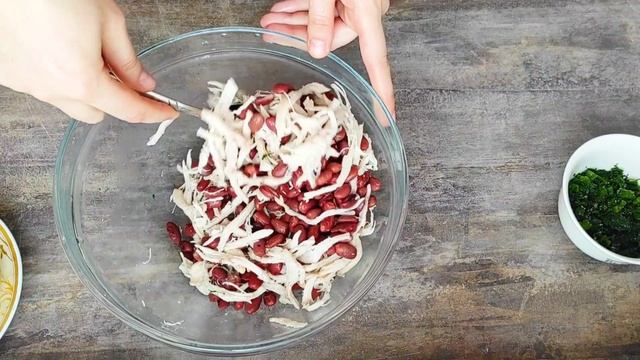 Готовлю теперь его каждый день САЛАТ С КУРИЦЕЙ И ФАСОЛЬЮ смотреть онлайн