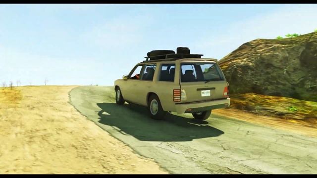 Destroying A Car On A Bumpy Rocky Road #3 | BeamNG.Drive смотреть онлайн