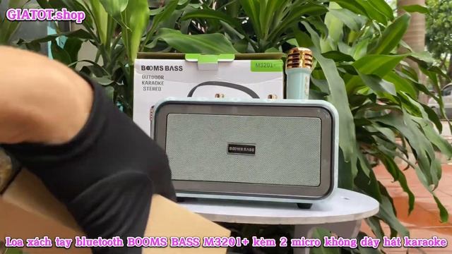 GIATOT.shop I GIÁ TỐT I Loa xách tay bluetooth BOOMS BASS M3201+ kèm 2 micro không dây hát karaoke смотреть онлайн