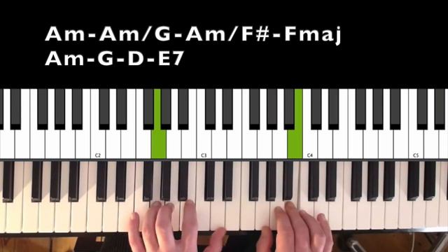 While My Guitar Gently Weeps piano tutorial смотреть онлайн