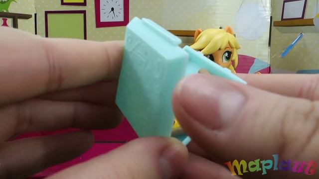 My Little Pony Equestria Girls Minis Пижамная вечеринка комната Эпплджек Mini Figures Applejack