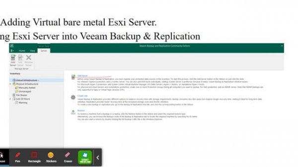 Veeam replication and backup, How to install and Add Exsi server in Veaam Part 1.