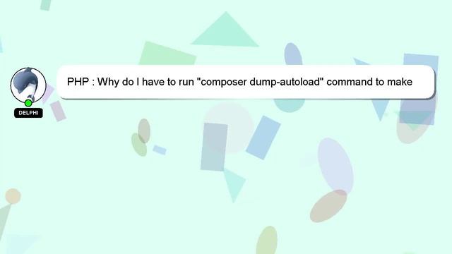 PHP : Why do I have to run "composer dump-autoload" command to make migrations work in laravel? смотреть онлайн