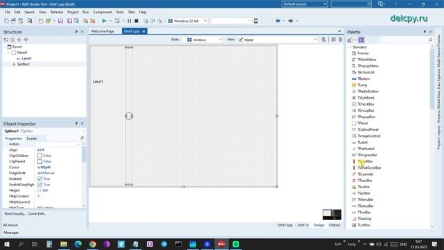 Splitter C++ Builder.