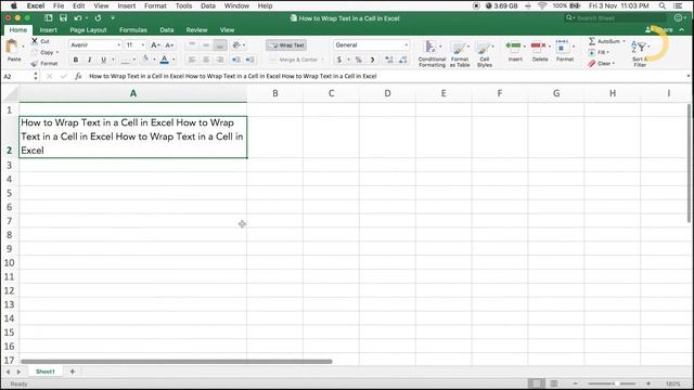 Wrap text in Excel | Microsoft Excel Tutorial #4 смотреть онлайн