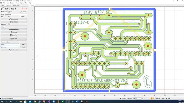 Eagle CadSoft + FlatCam CNC Gcode