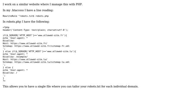 Robots.txt for multiple domains with same website (3 Solutions!!) смотреть онлайн