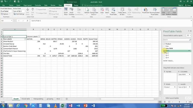 Microsoft office Excel Pivot Table Tutorial for Beginners - Excel 2003, 2007, 2010 in Hindi Urdu смотреть онлайн