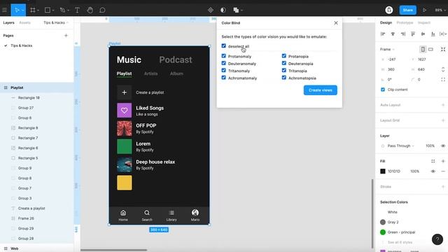 ☝ Tips & Hacks: Color Blind - Figma plugin смотреть онлайн