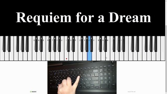 Requiem for a Dream. Piano and keyboard tutorial смотреть онлайн