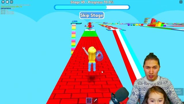 Роблокс Паркур. Сеилька и Папа проходят ПОЛОСУ ПРЕПЯДСТВИЯ в ROBLOX на русском. Часть 2 смотреть онлайн