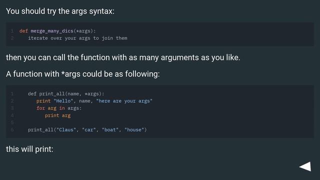 Function with dictionaries as optional arguments - Python смотреть онлайн