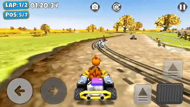 КАРТИНГ С МОРХУНОМ ОФФЛАЙН И ОНЛАЙН ГОНКИ НА КАРТИНГЕ MOORHUHN KART ANDROID смотреть онлайн