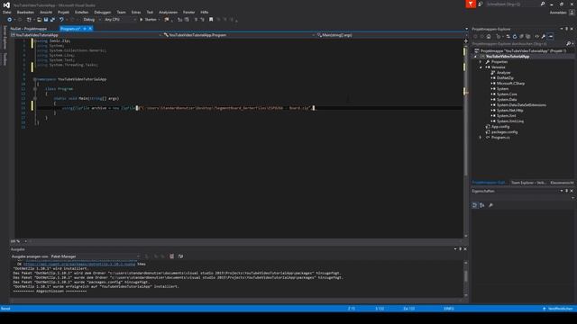 QuickTip #144.2 - C# Visual Studio .NET Tutorial - Extract Password Protected ZIP files смотреть онлайн