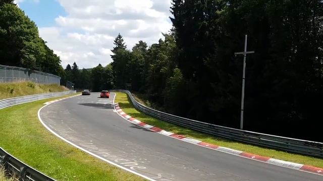 First laps at Nordschleife Nürburgring Touristenfahrten 06.08.2017 смотреть онлайн