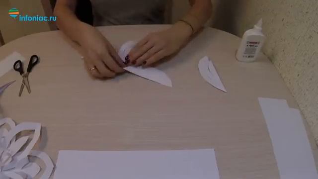 Объемная снежинка своими руками смотреть онлайн