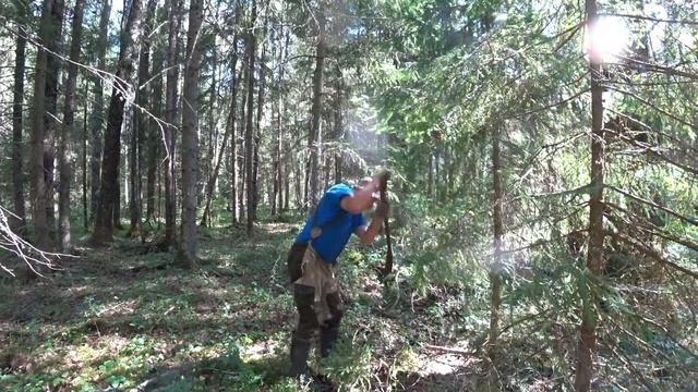 Забираем кучу рельс! Коп металла в лесу! смотреть онлайн