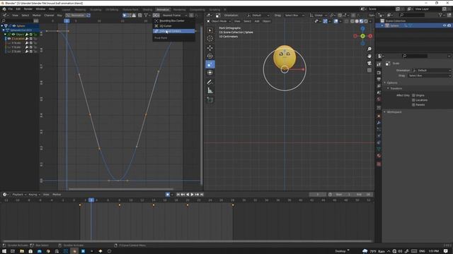 Bouncing Ball animation tutorial - Blender 2.93 смотреть онлайн