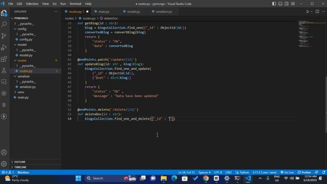 Deleting MongoDB Documents with FastAPI and PyMongo | Python Tutorial смотреть онлайн