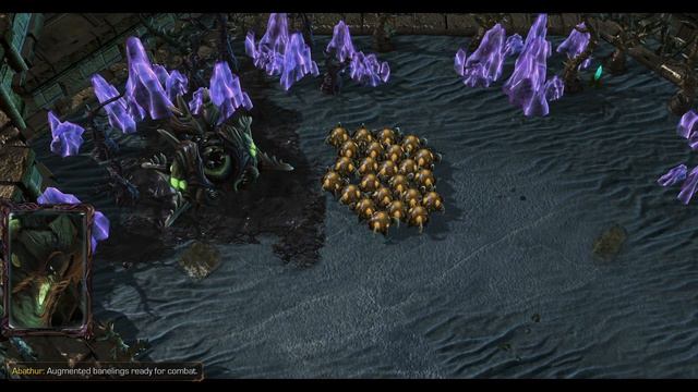 Starcraft 2 Heart of The Swarm No commentary Baneling Evolution смотреть онлайн