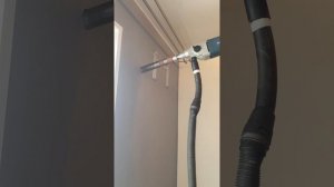 Сухое алмазное бурение коронкой 46мм для прокладки трассы кондиционера