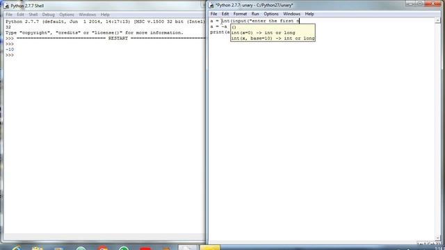 Arithmetic Operators in Python(both Unary and Binary) смотреть онлайн