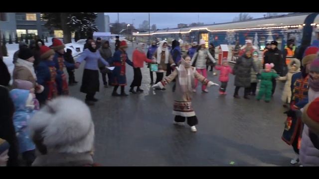 Поезд Деда Мороза прибыл в Иваново 12.01.2023. смотреть онлайн