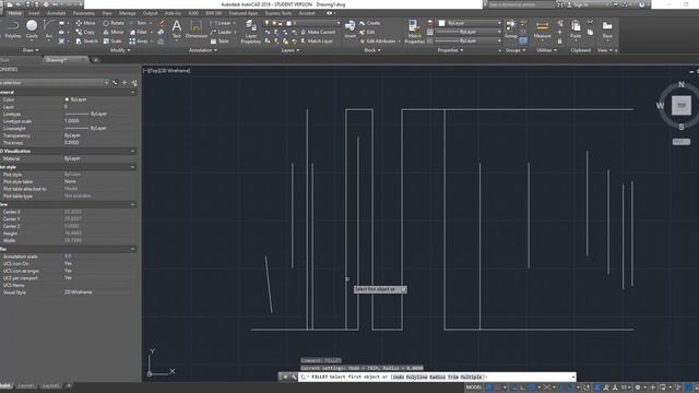AutoCAD_Extend + Fillet смотреть онлайн