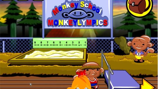 Monkey GO Happy: Stage 555 — Monkeylympics · Free Game · Walkthrough