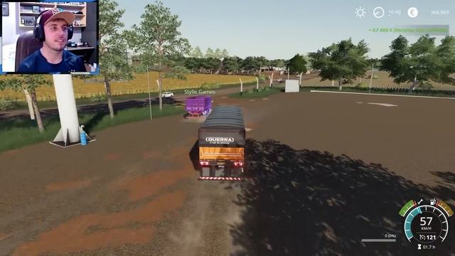 MERCEDES-BENZ ATRON 1635 NO PUXE DO GIRASSOL | Farming Simulator 19 | Fazenda Jatobá - Episódio 54