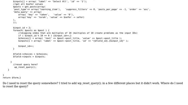 Wordpress: Where should I reset query after using get_results? смотреть онлайн