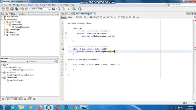Java the complete Reference Ninth Edition (Chapter 9) Example (3) Nested Interfaces смотреть онлайн