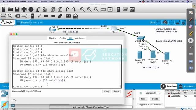 Networking Tutorial with Cisco CCNA 200-301 - 89 - Standard Access List - Direction in access list смотреть онлайн