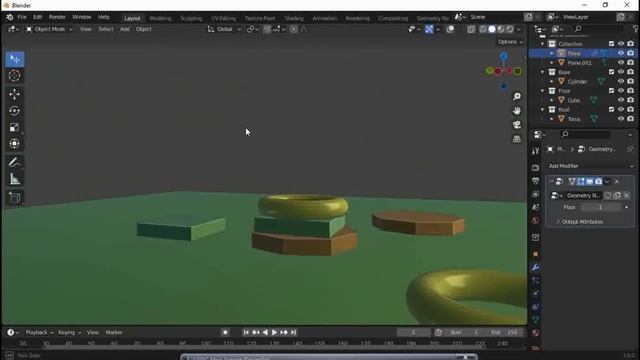 Blender 3 0 Geometry Nodes Building variation of heigths with fix Base and Roof смотреть онлайн