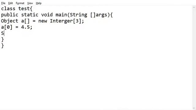 ArrayStoreException Error in java смотреть онлайн