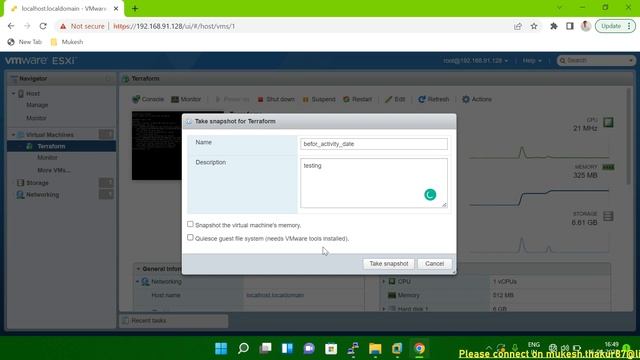 How to Take Snapshots of Virtual Machines in VMware | VMware snapshot Explained смотреть онлайн