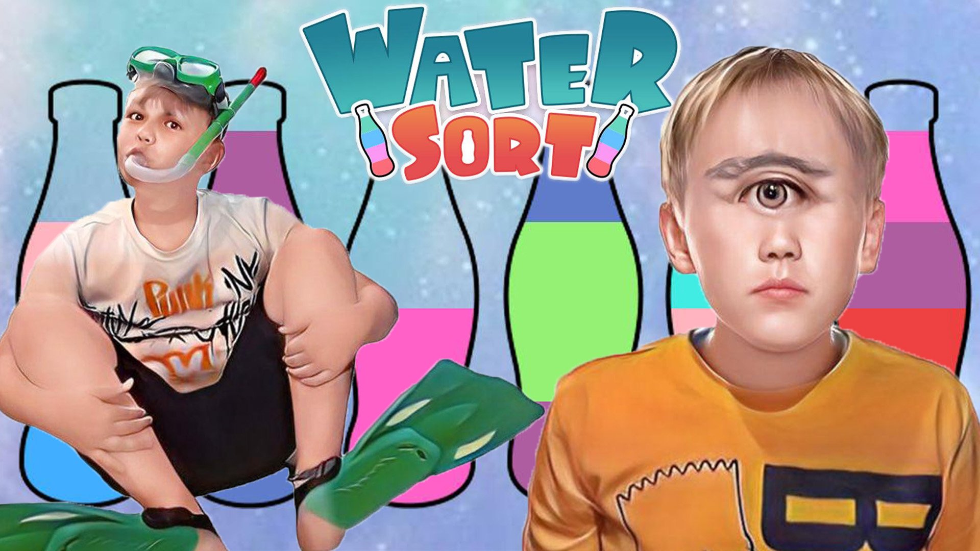 Играем в игру water sort. Сортировка воды смотреть онлайн