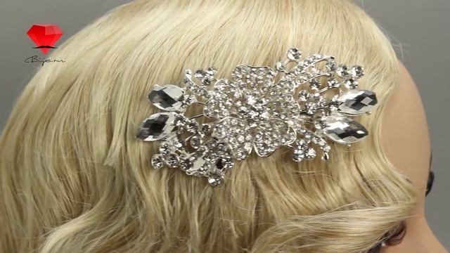 Bije.ru: Свадебный гребень с родиевым покрытием и стразами Brittmari (Бриттмари)