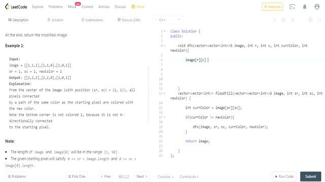 LeetCode Depth First Search: Flood Fill смотреть онлайн